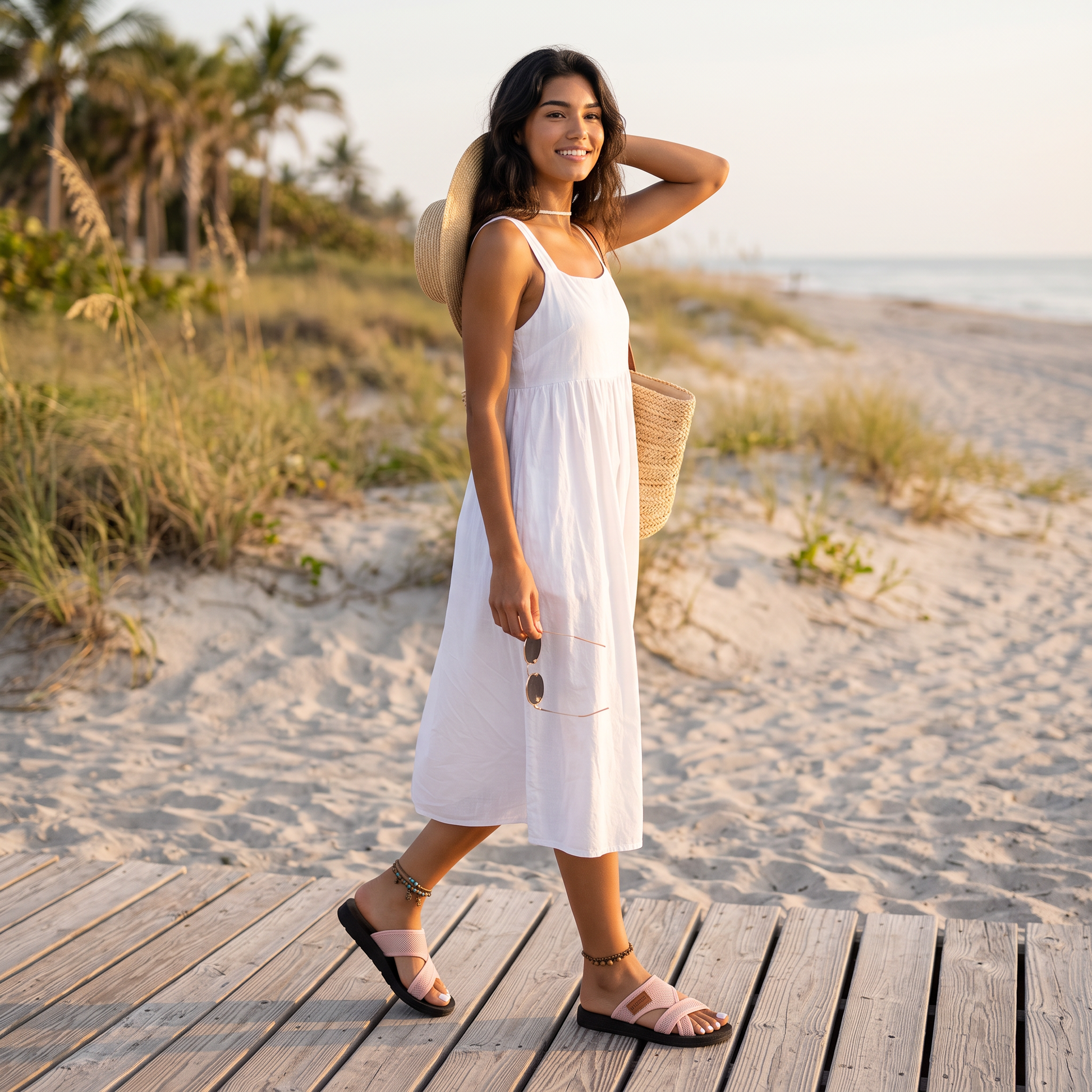 Sandalias Mujer Planas Transpirables Cómodas Verano - lifestyle beach