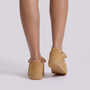 Zapatillas deportivas mujer efecto ante con cruces, vista trasera