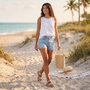 Sandalias Mujer Cómodas Planas - lifestyle beach