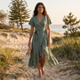 Vestido Largo Floral Mujer Verano - lifestyle beach