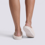 Zapatillas de casa mujer borreguito con motivo de árbol de Navidad, vista trasera