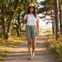 Pantalón Corto Mujer Lino Verano - lifestyle beach