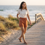 Pantalones Cortos Mujer Verano Lino - lifestyle