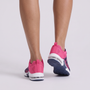 Zapatillas deportivas de mujer de malla, color Azul Marino y Fucsia, vista trasera
