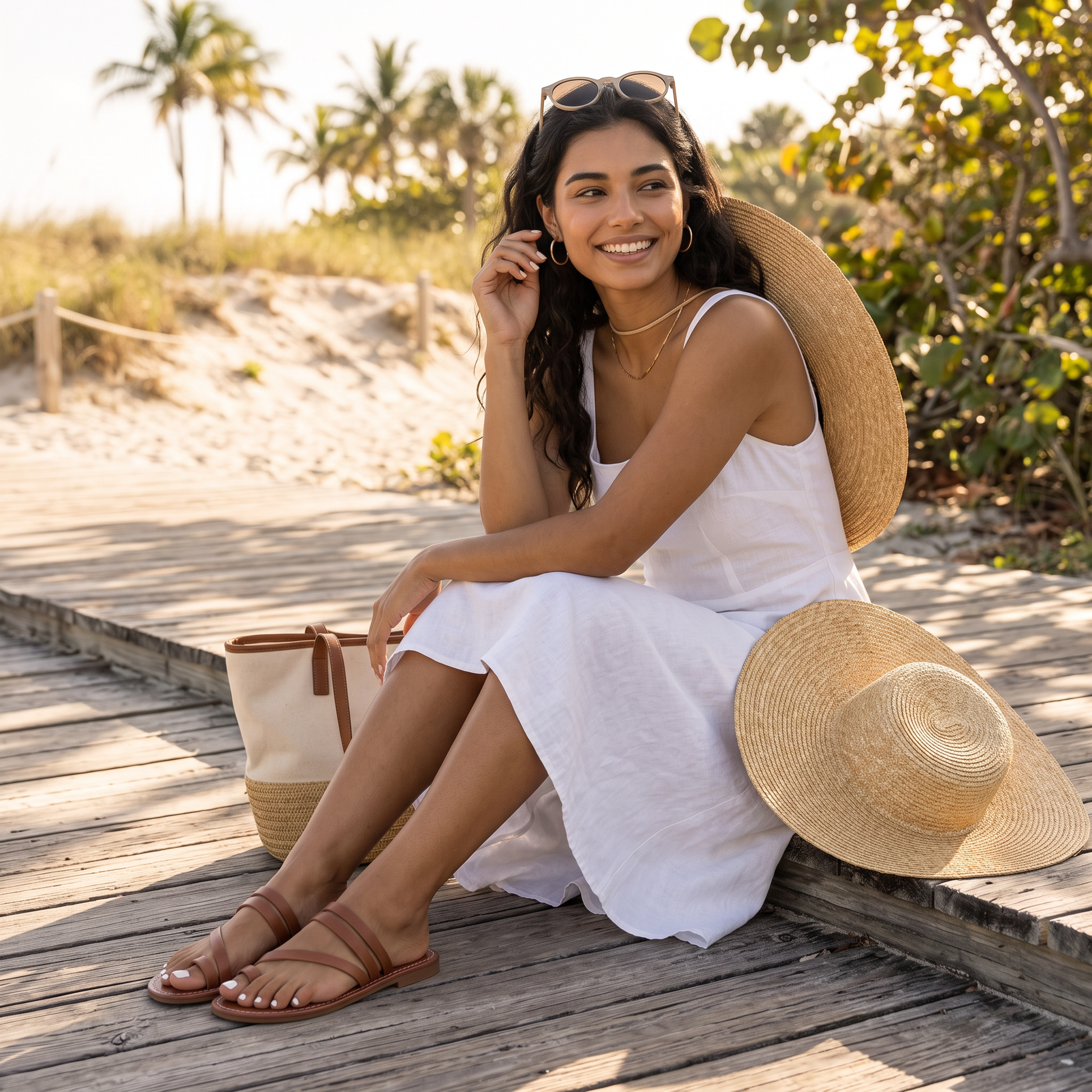 Sandalias Planas Mujer Verano - lifestyle beach