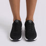Zapatillas deportivas de mujer de malla, color Negro, vista frontal