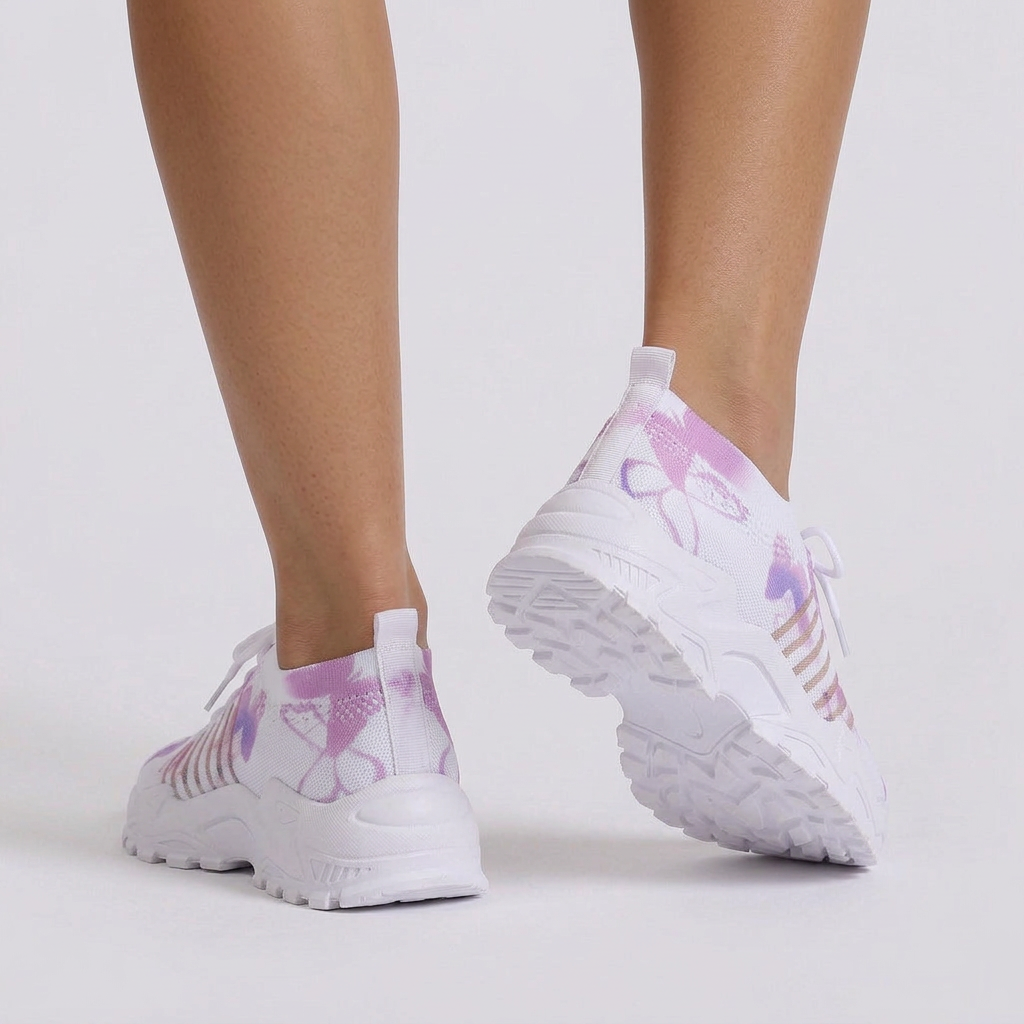 Zapatillas Mariposas Púrpura - Trasera
