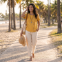 Blusa Lino Mujer Verano Corta - lifestyle beach