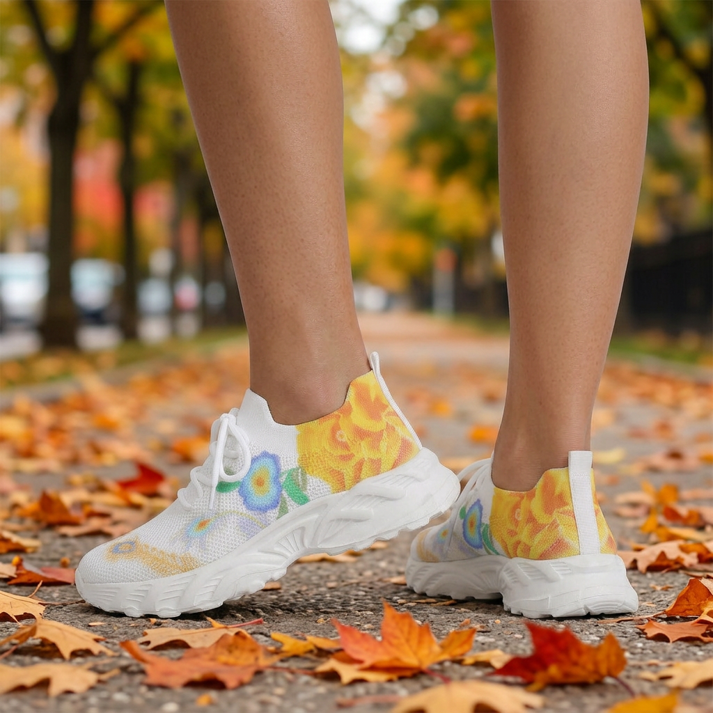 Zapatillas Deportivas Mujer Estampado Floral Flying-Woven - Lifestyle