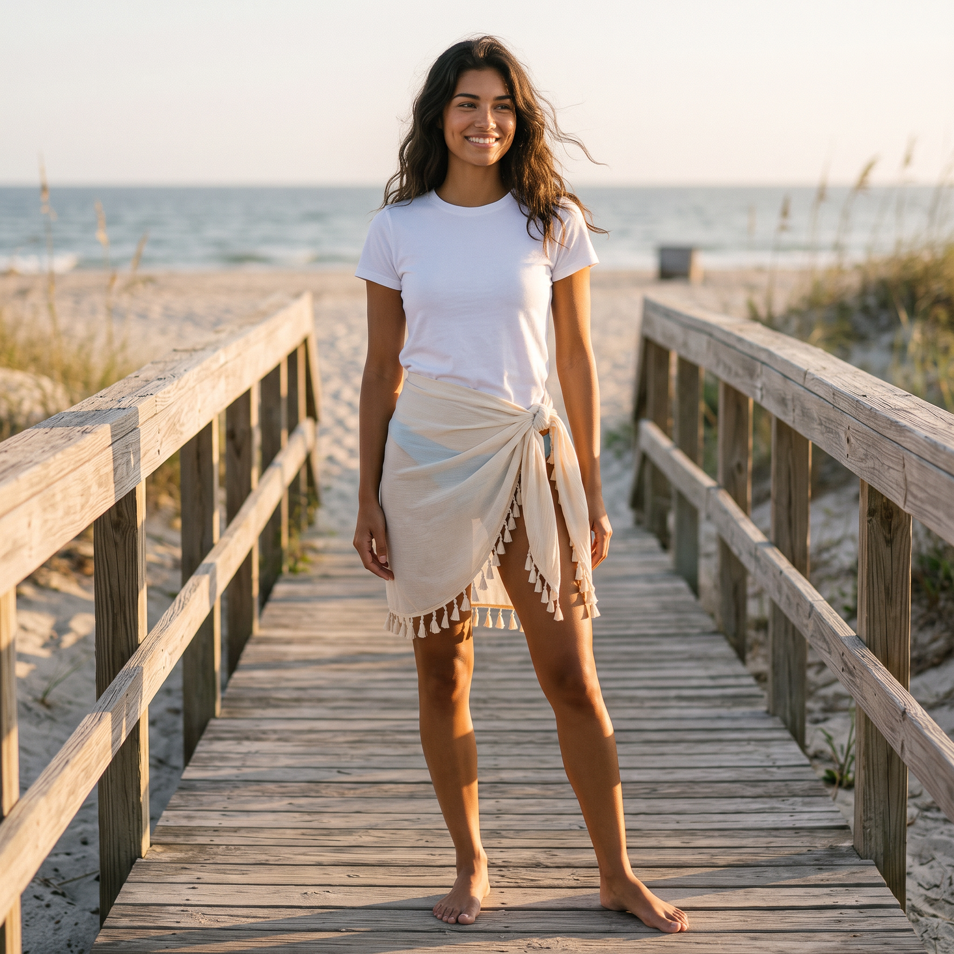 Falda Pareo Playa Mujer Elegante Ligera Verano - lifestyle