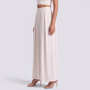 Pantalón Palazzo Mujer Talle Alto - Albaricoque - Lateral