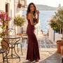 Vestido Largo Fiesta Mujer Brillante Elegante Ajustado - lifestyle