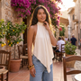 Top Halter Mujer Elegante Espalda Descubierta - lifestyle