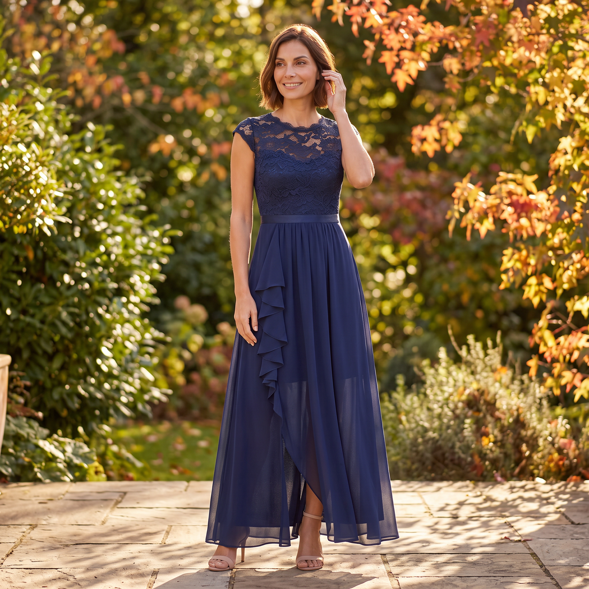 Vestido Encaje Mujer Talle Alto - Lifestyle
