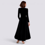 Vestido Terciopelo Negro Espalda