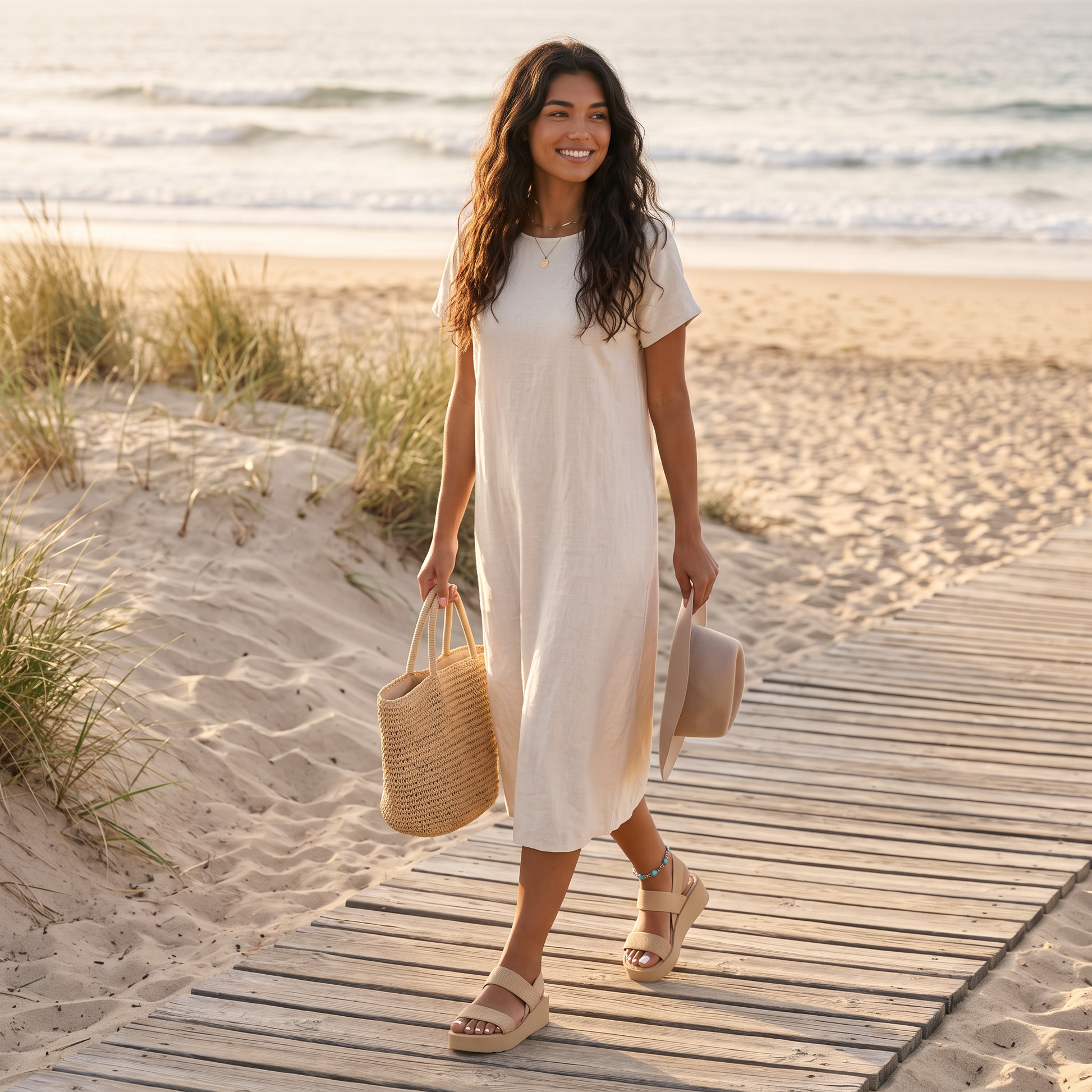 Sandalias Plataforma Mujer Verano - lifestyle beach