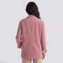 Chaqueta Cruzada Pana Mujer Oversize - Rosa - Espalda