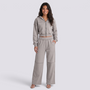 Conjunto Chaqueta Corta Capucha Mujer - Gris - front