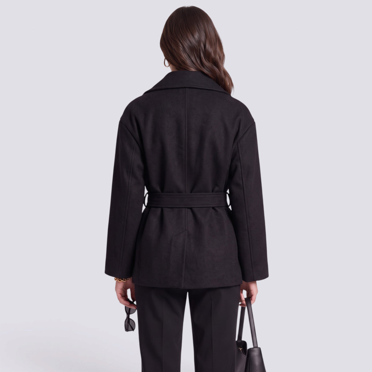Chaqueta Mujer Elegante con Cinturón