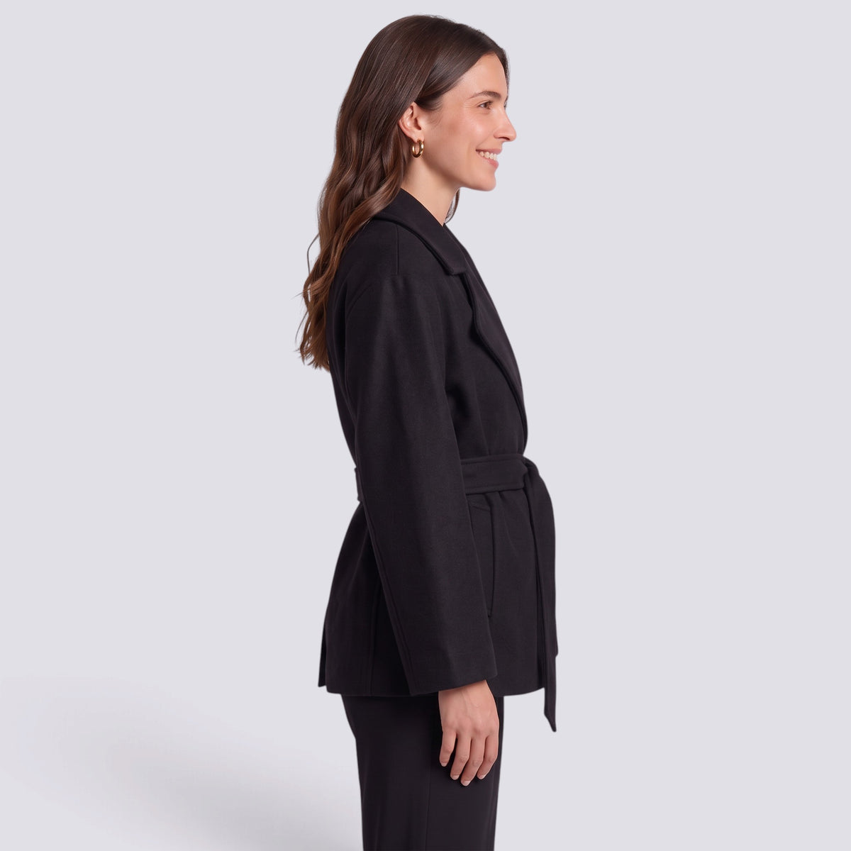 Chaqueta Mujer Elegante con Cinturón