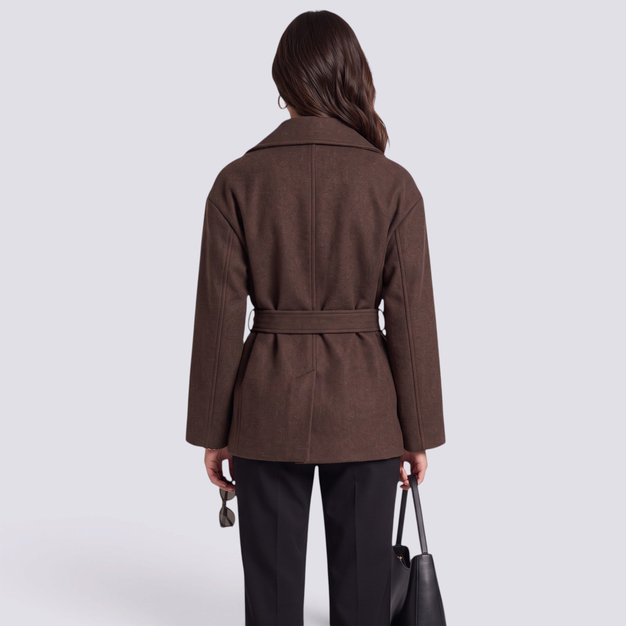 Chaqueta Mujer Elegante con Cinturón