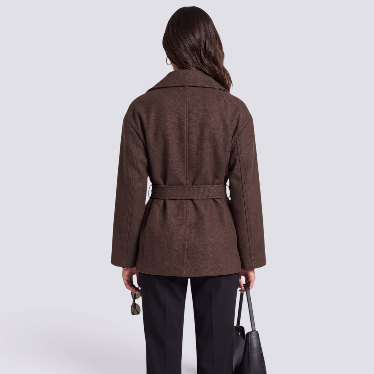 Chaqueta Mujer Elegante con Cinturón