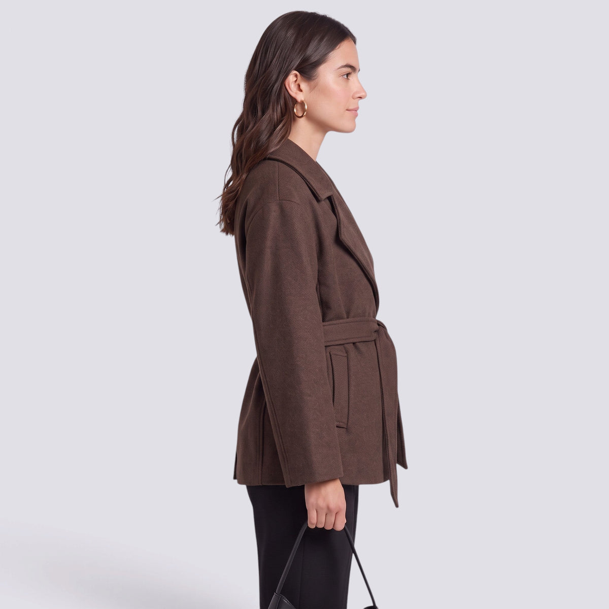 Chaqueta Mujer Elegante con Cinturón