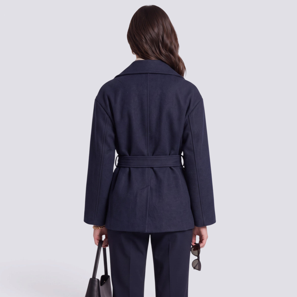Chaqueta Mujer Elegante con Cinturón