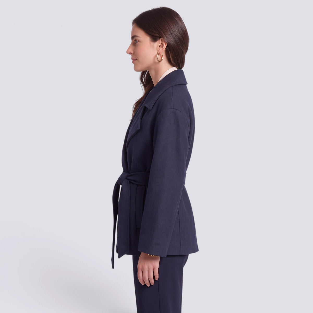 Chaqueta Mujer Elegante con Cinturón