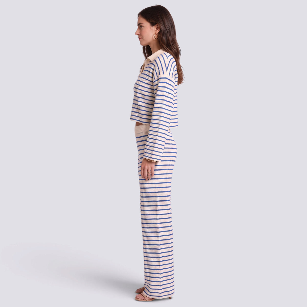 Conjunto Mujer de Punto a Rayas