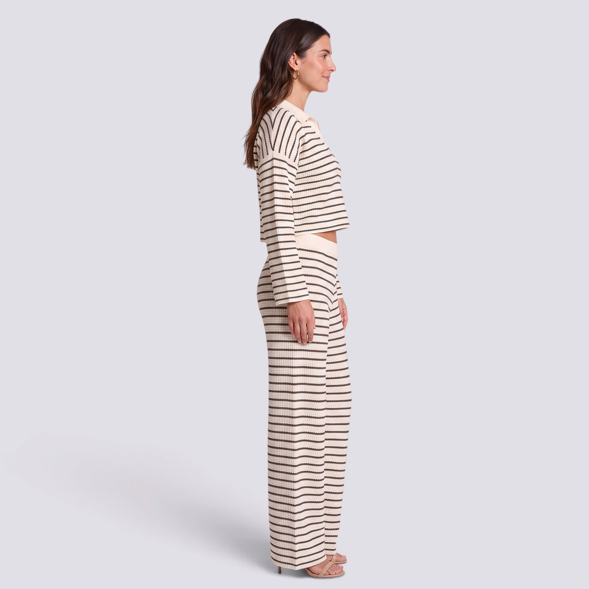 Conjunto Mujer de Punto a Rayas