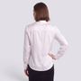 Blusa Satinada Mujer Cuello V - Blanco - Espalda