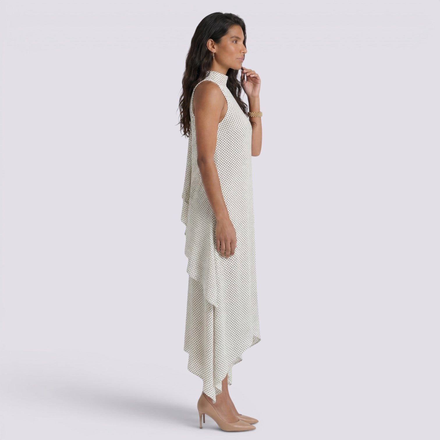 Vestido Midi Halter Mujer Verano Elegante
