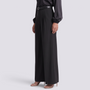 Pantalón Acampanado Mujer Cintura Alta - Negro - Lateral