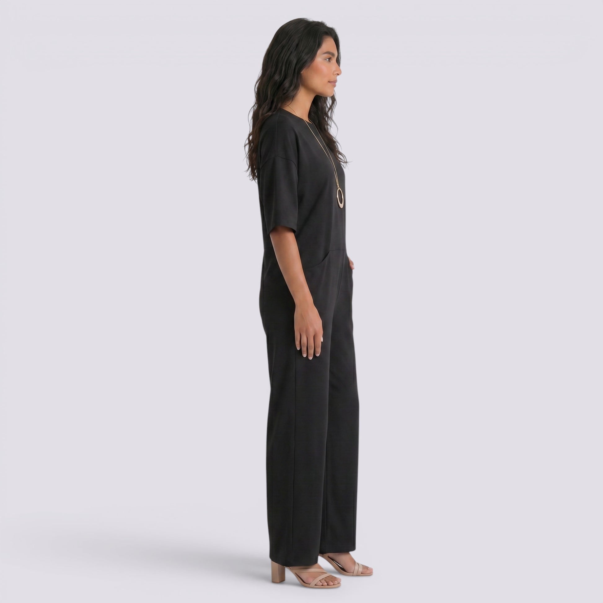 Mono Ancho Mujer Manga Redondo Corta