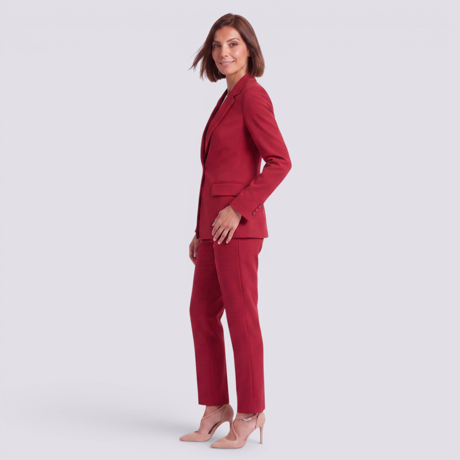 Traje de Chaqueta Mujer Elegante de Dos Piezas