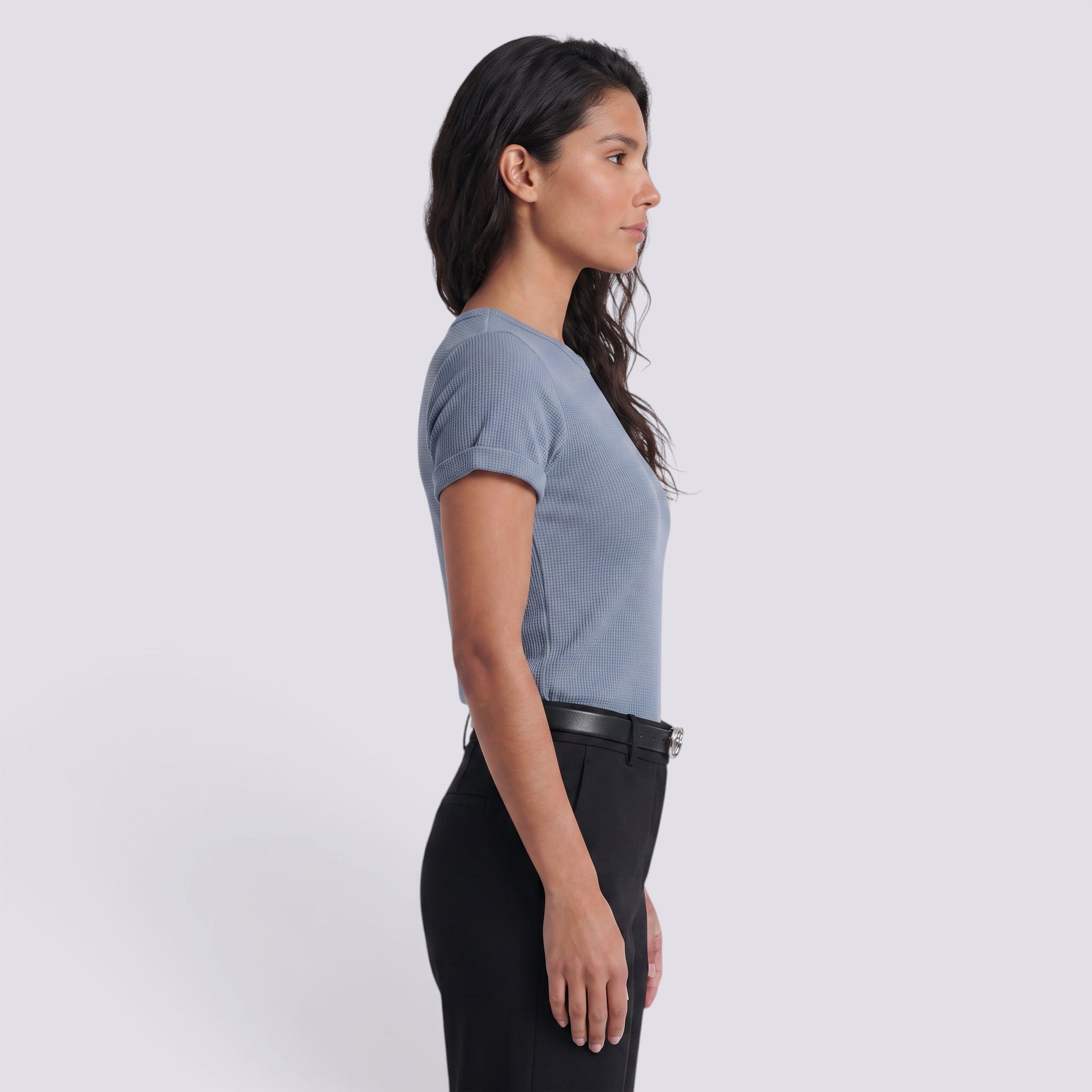 Camiseta Mujer Manga Corta con Encaje