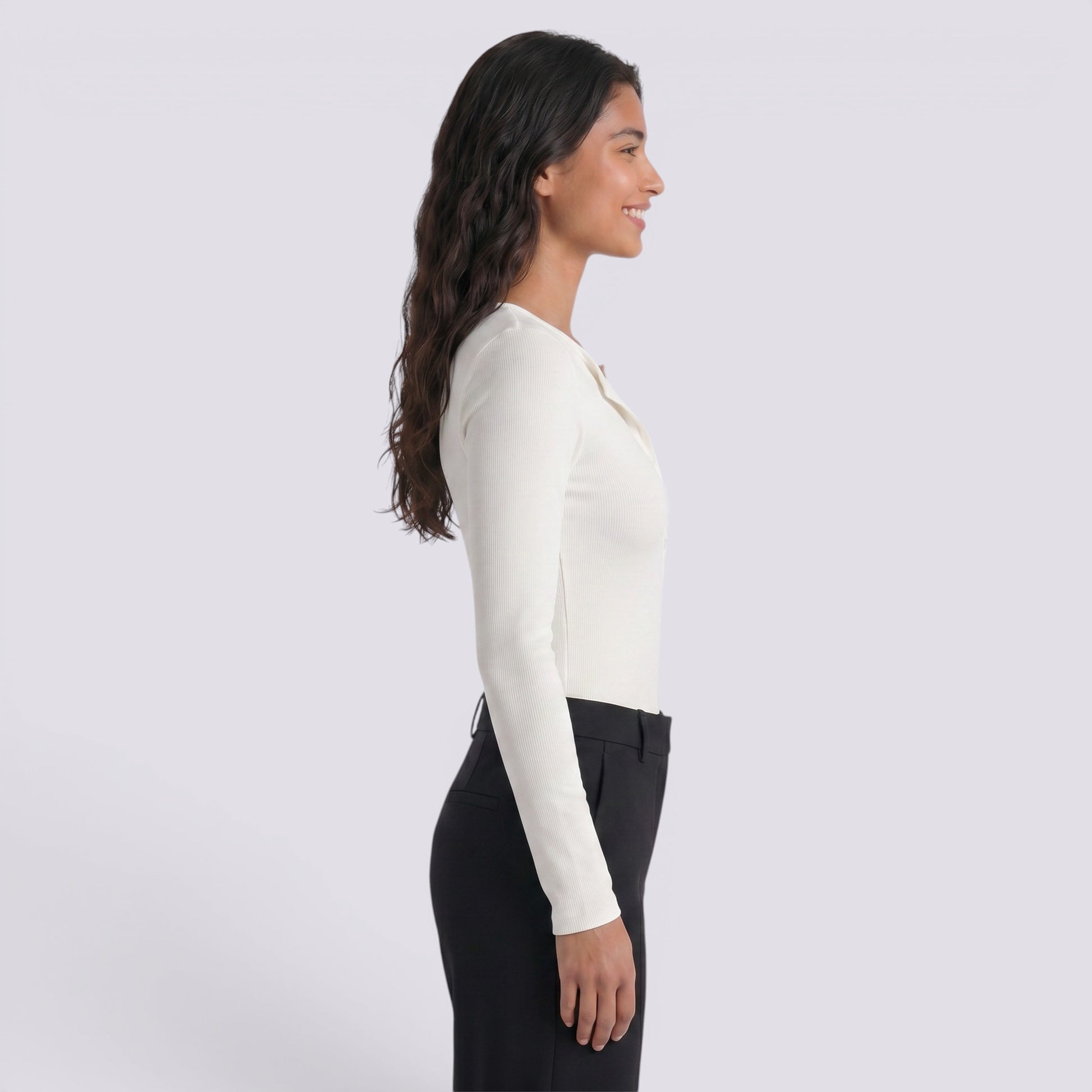 Camiseta Mujer Manga Larga Entallada