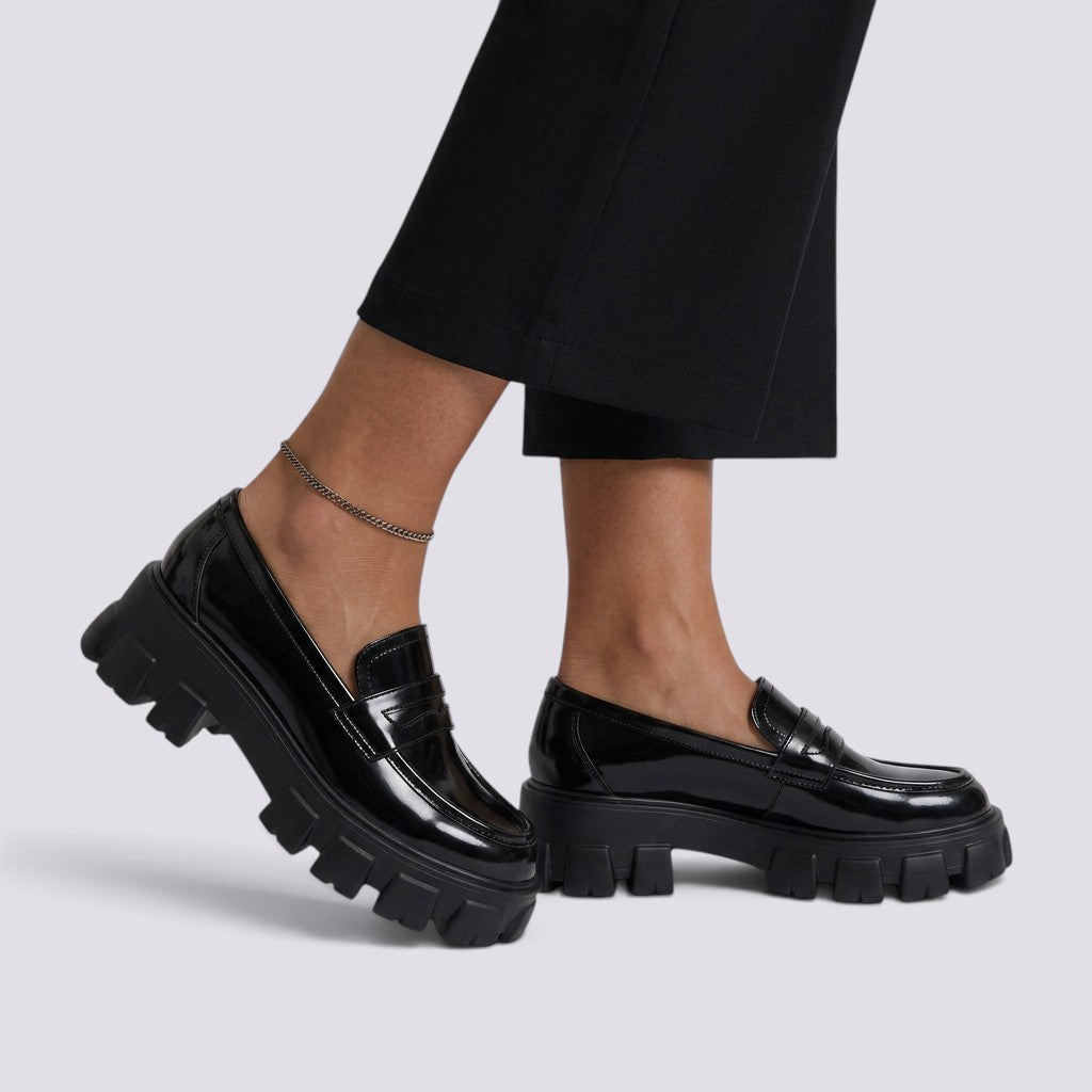 Mocasines Mujer con Plataforma Gruesa Anchos