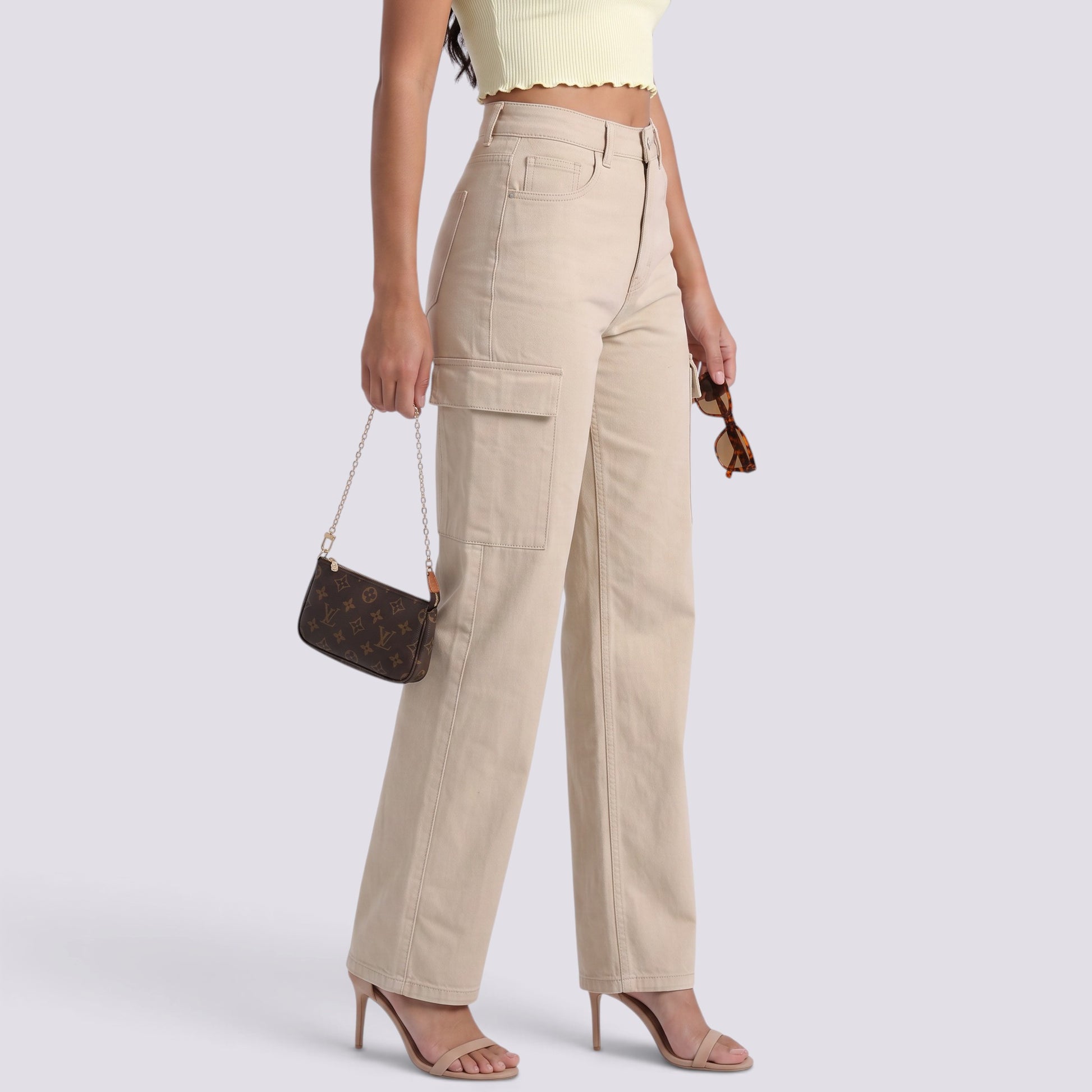 Pantalón Vaquero Mujer Recto Tiro Alto