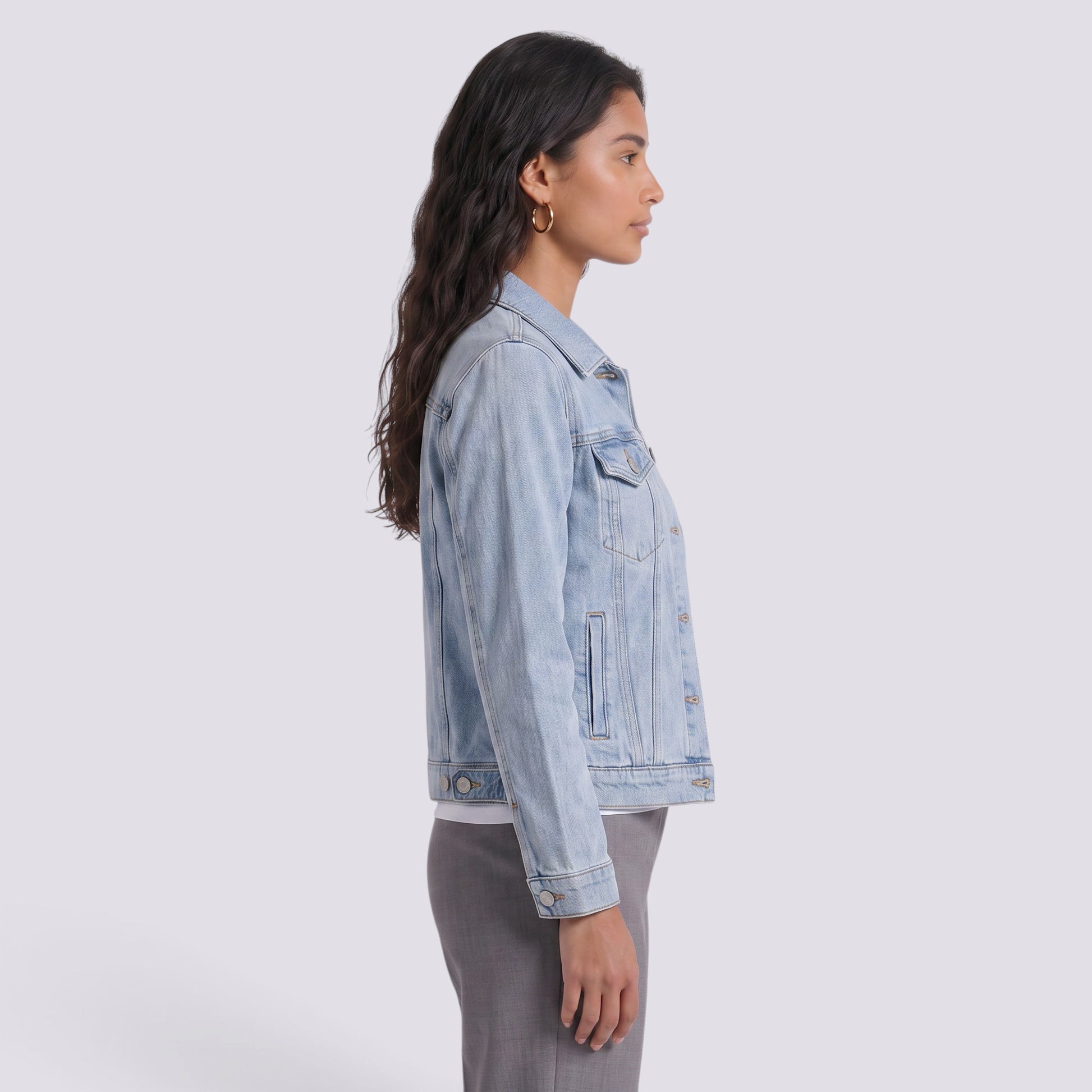 Chaqueta Vaquera Mujer Corte Entallado