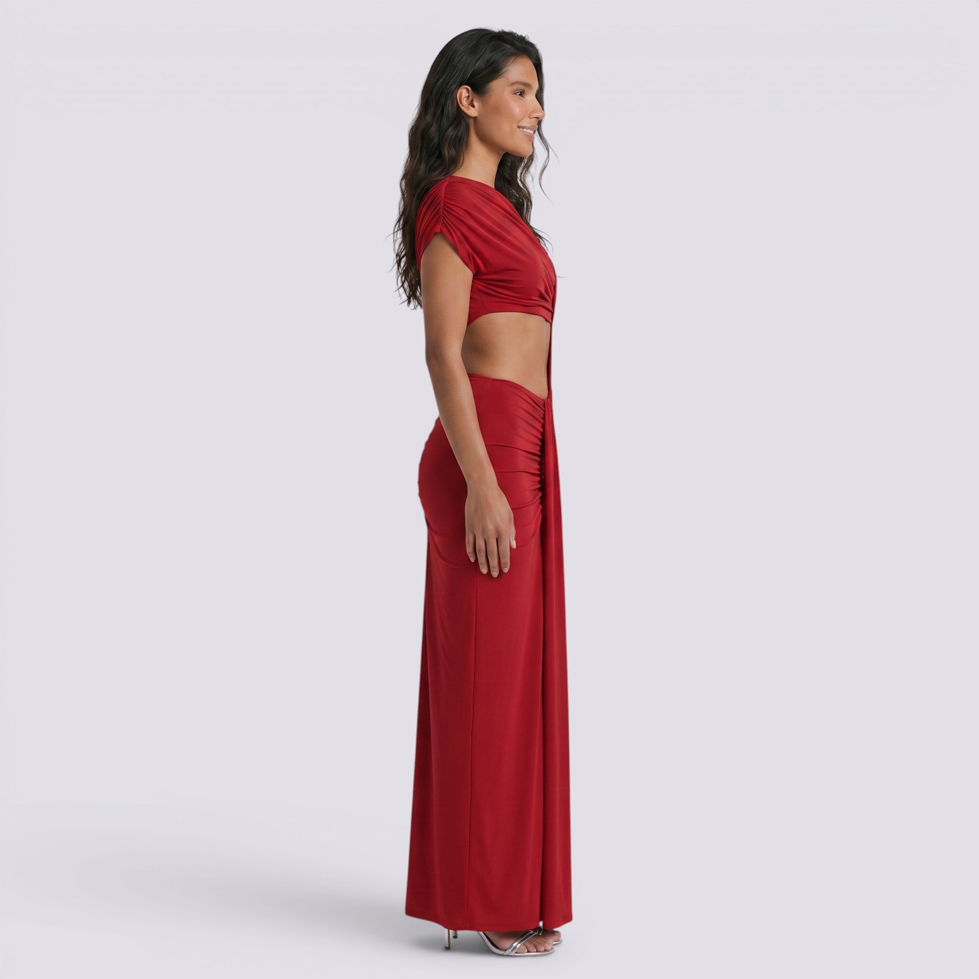 Vestido Largo Mujer Elegante Aberturas