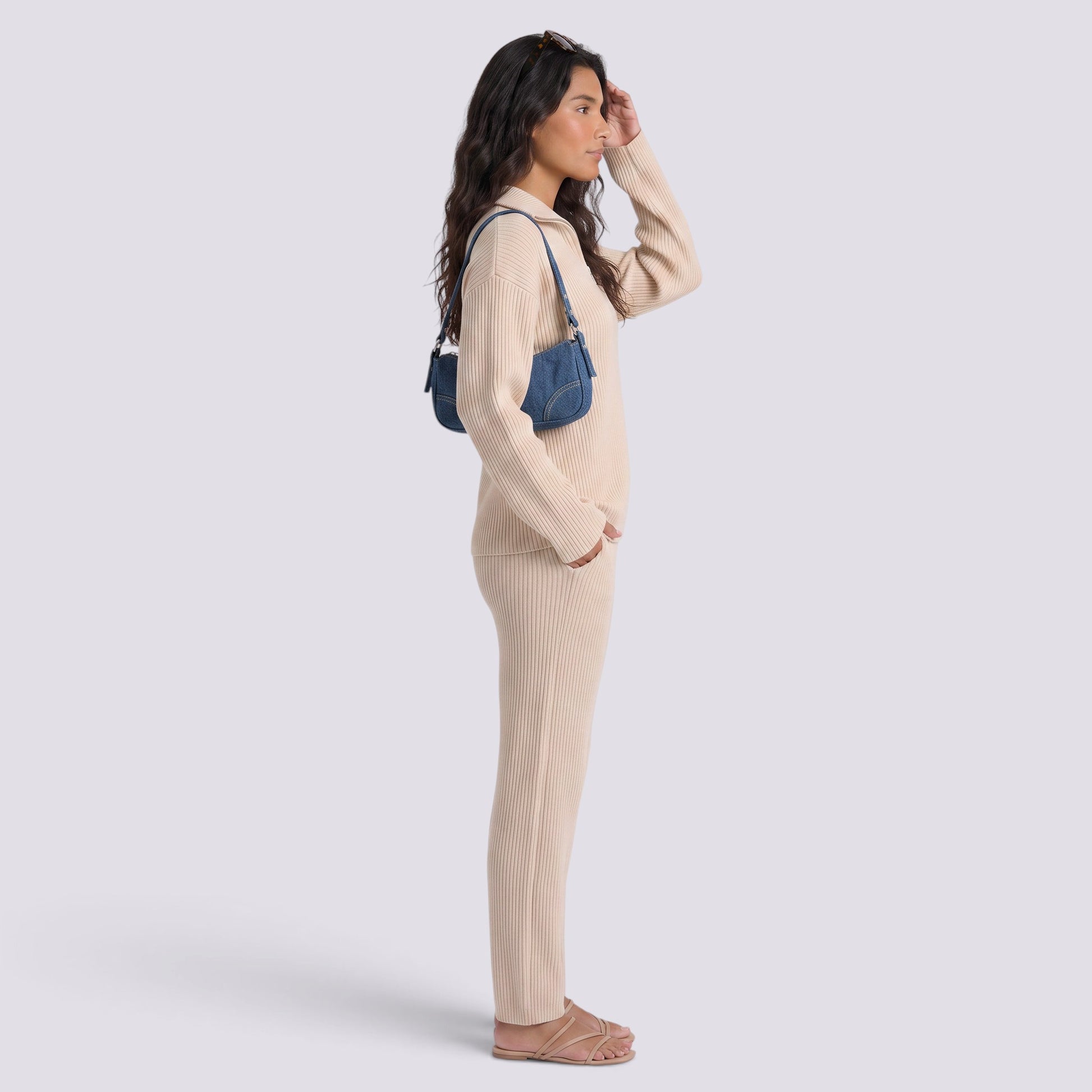 Conjunto de Punto Mujer con Cremallera
