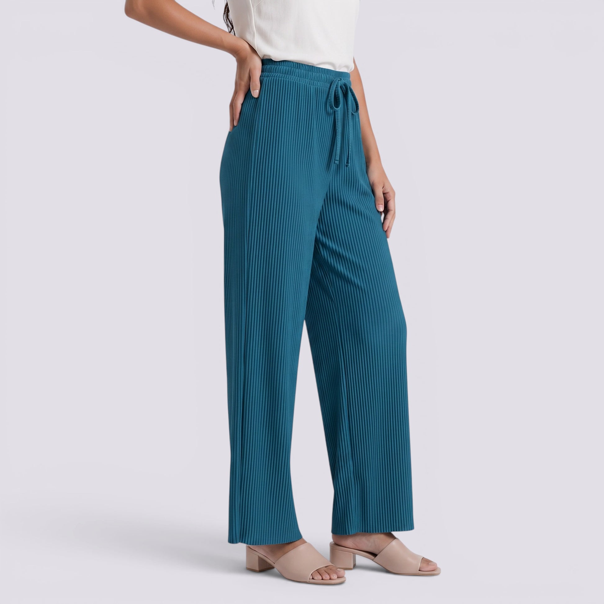 Pantalón Palazzo Mujer Verano Fluido Verano