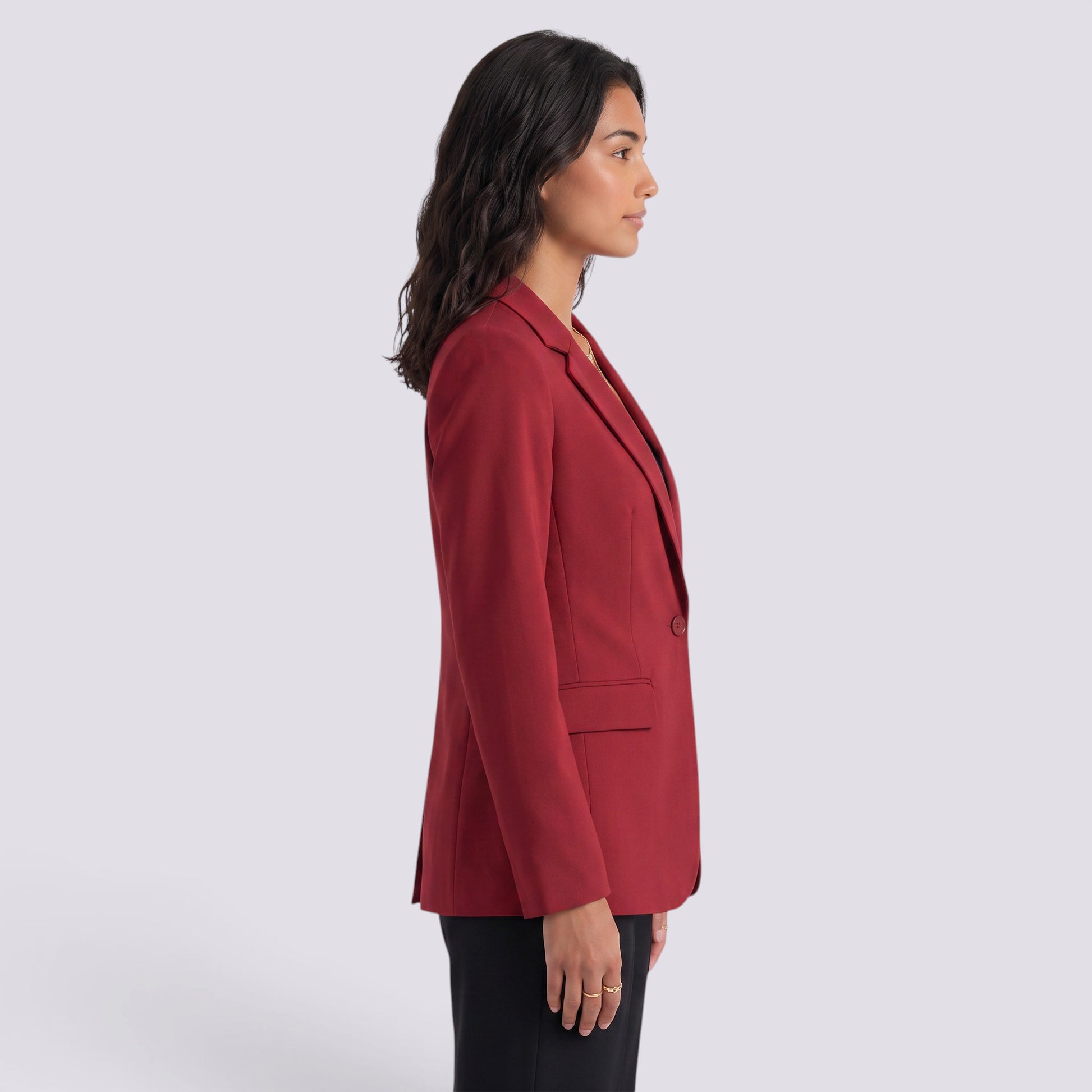 Blazer Mujer Entallado Corte Clásico