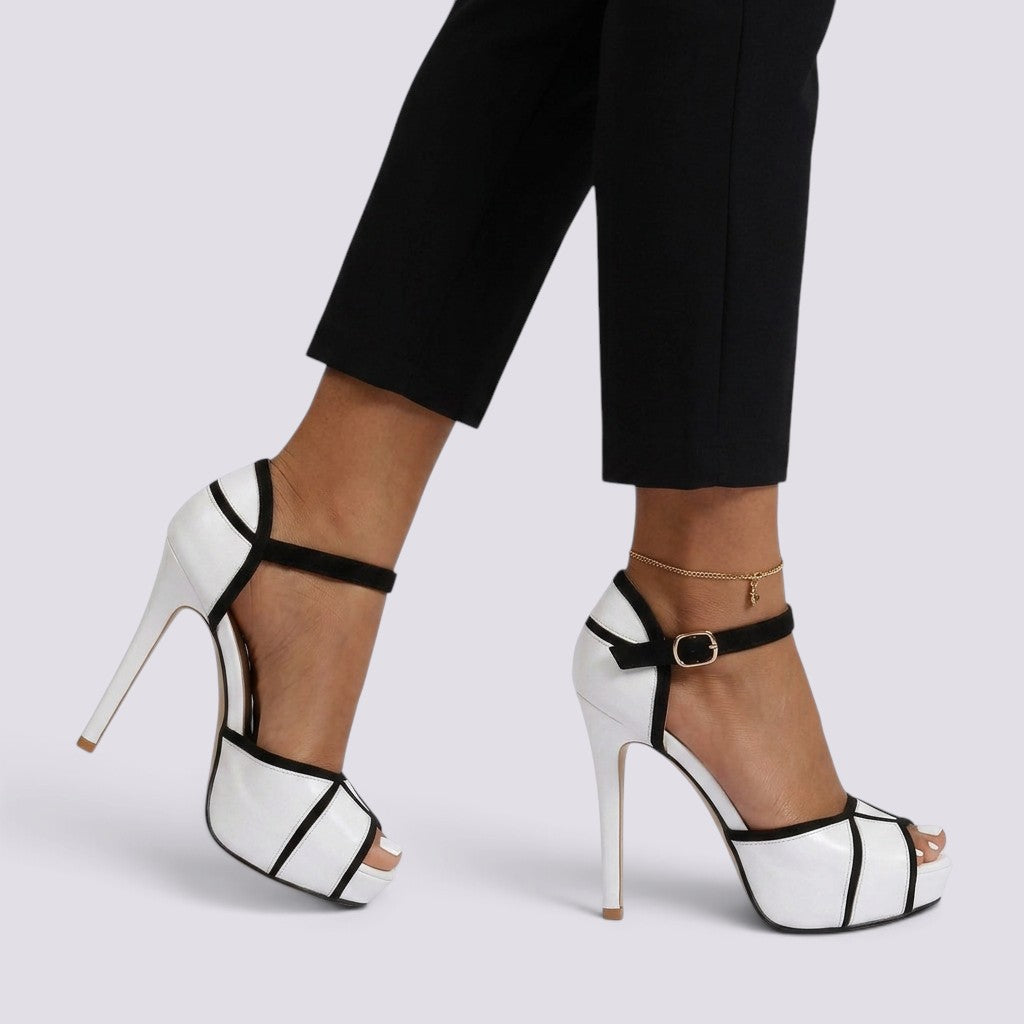 Zapatos Mujer de Tacón Punta Abierta