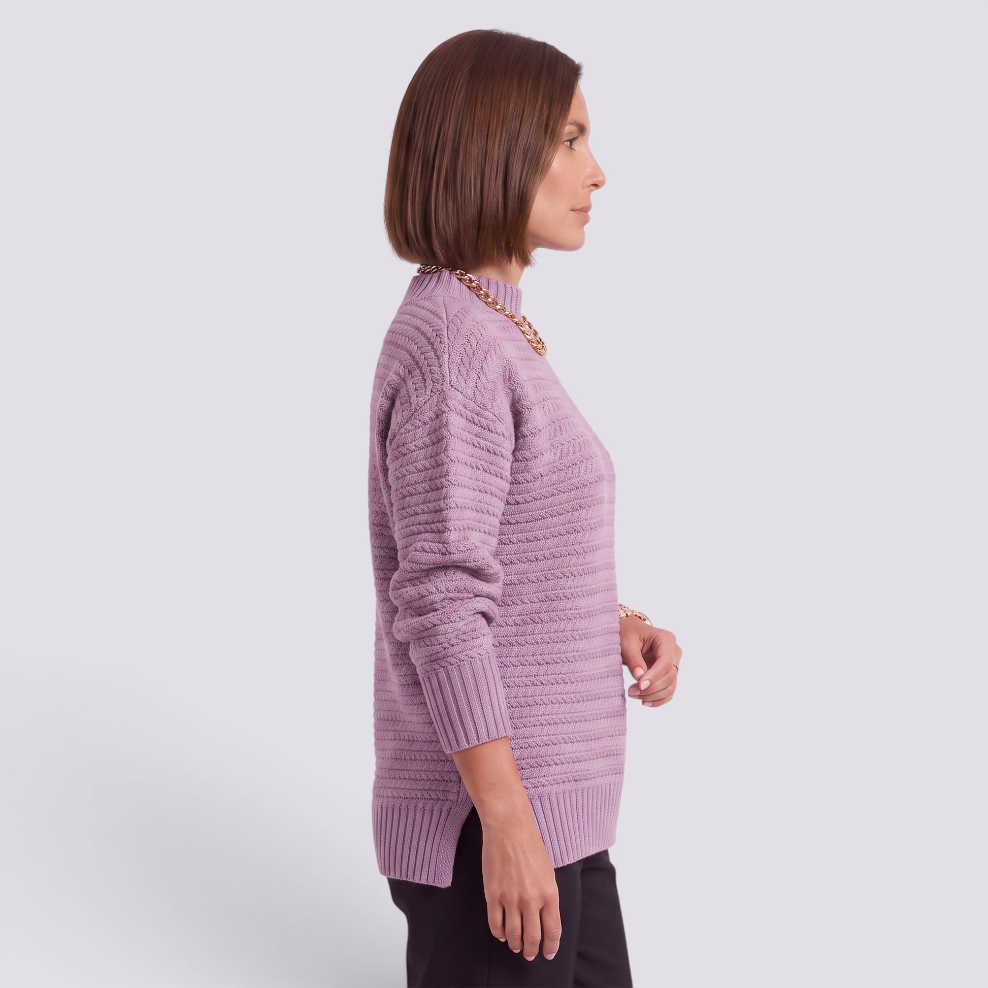 Jersey Mujer de Punto Cuello Alto