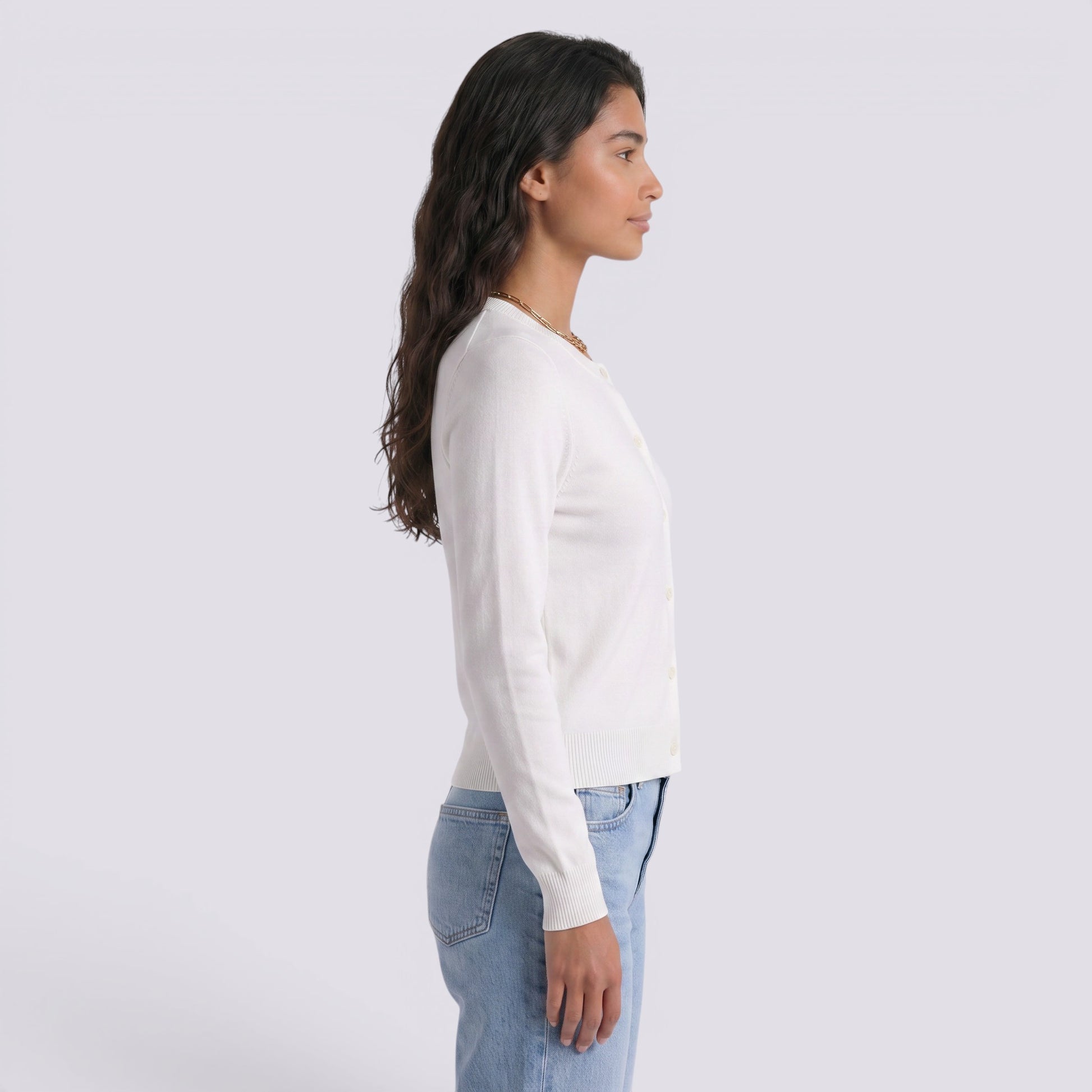 Cárdigan Mujer de Punto con Botones