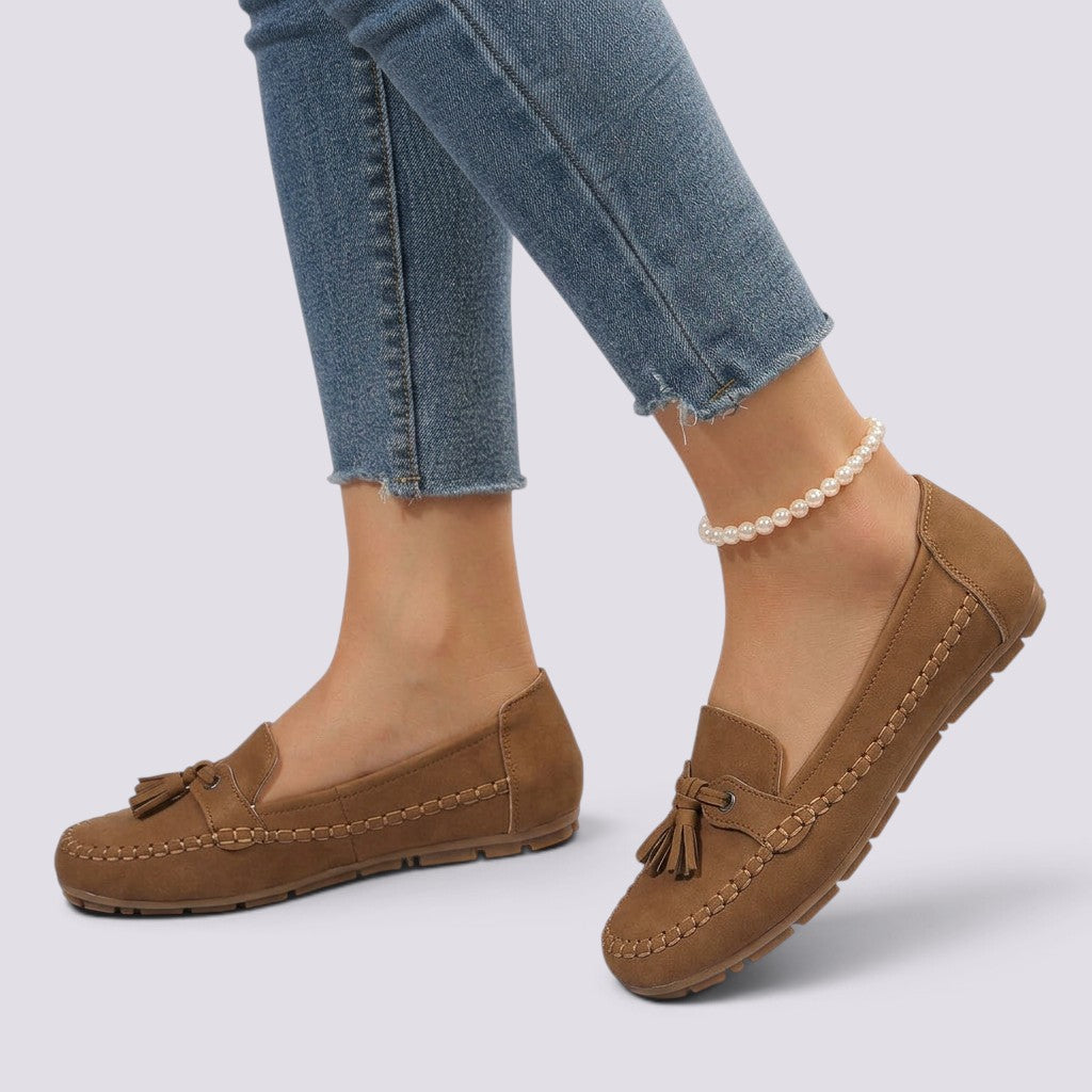 Mocasines Mujer Cómodos Punta Redonda