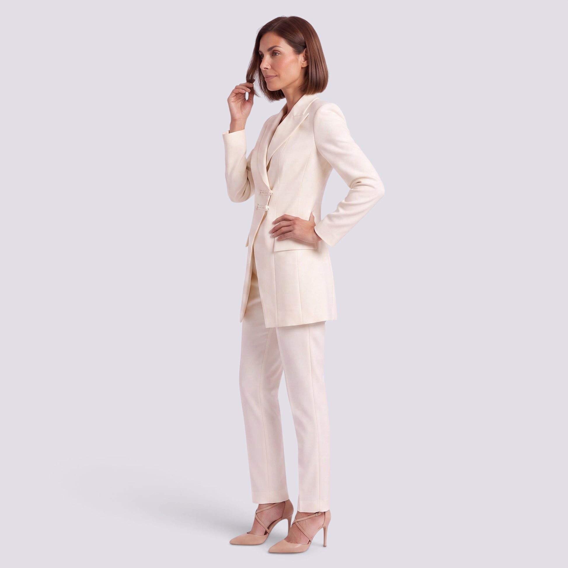 Conjunto Chaqueta Pantalón Mujer Bouclé